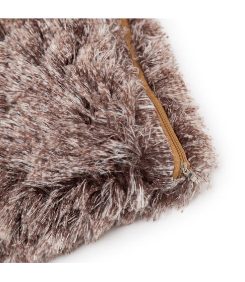 Decorative Pillowcase “Brown Fluffy” 1 pc. Pillowcases 40x40