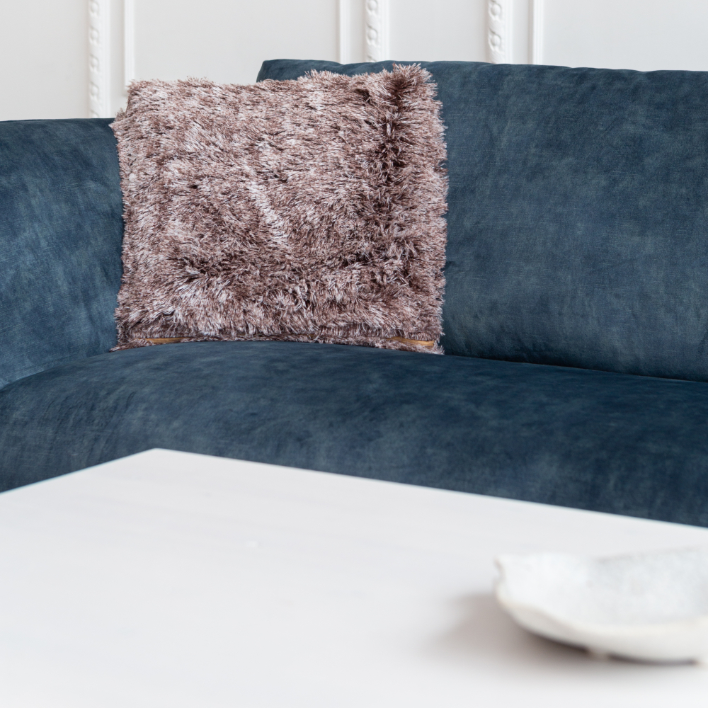 Decorative Pillowcase “Brown Fluffy” 1 pc