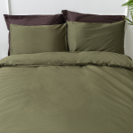Premium Sateen Bedding Set „Moss green“. Bedding sets 150x200, 140x200 cm, 150x200 cm, 160x200 cm, 180x200 cm, 200x200 cm, 200x220 cm, 220x240 cm