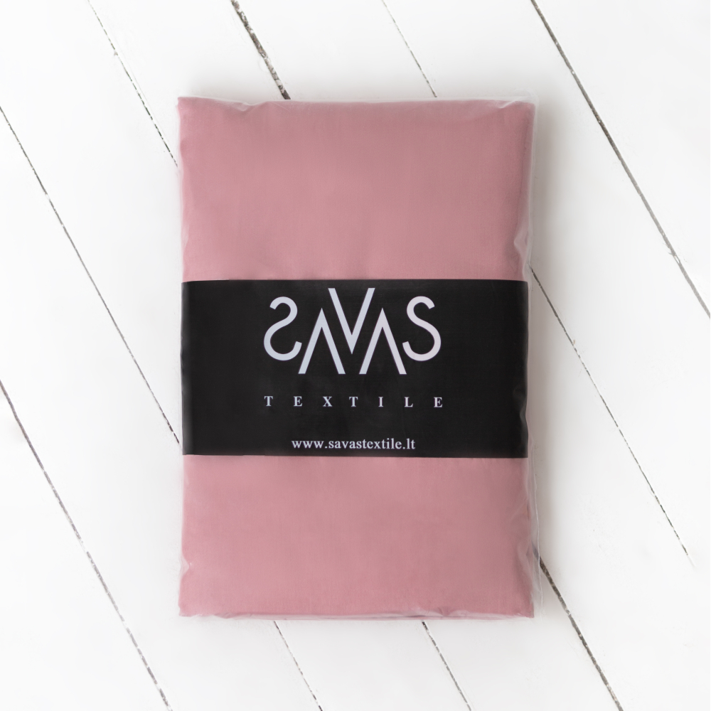 Satin Fitted Sheet „Ash rose“, 180x200 cm