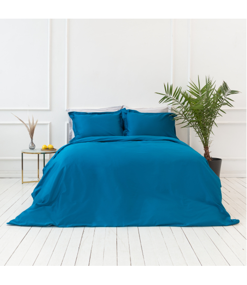 Premium Sateen Bedding Set „Turquoise“. Satin bedding sets