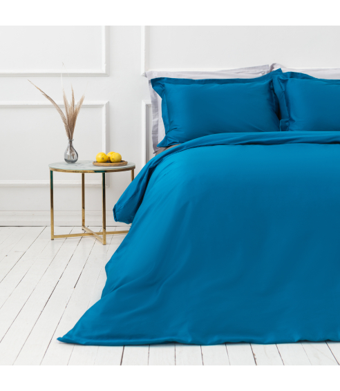 Premium Sateen Bedding Set „Turquoise“. Satin bedding sets