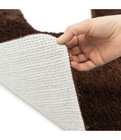 Toilet mat “Brunette”. Bath mats