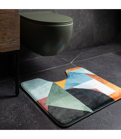 Toilet mat “Multicol”. Bath mats