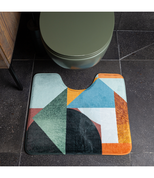 Toilet mat “Multicol”. Bath mats