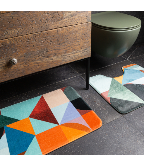 Toilet mat “Multicol”. Bath mats