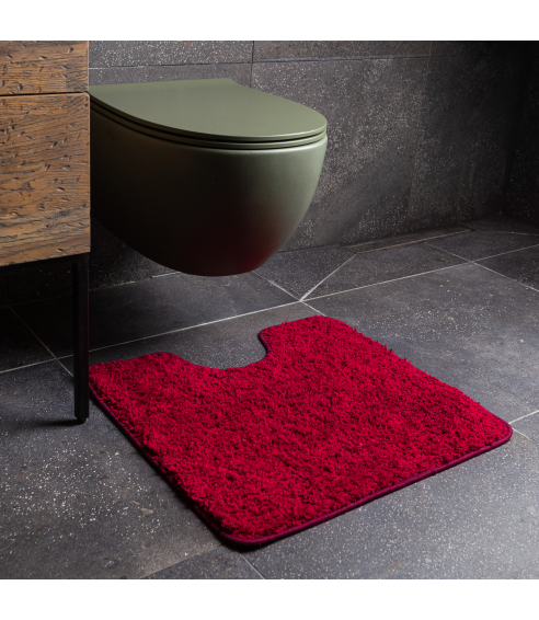 Toilet mat “Crimson”. Bath mats