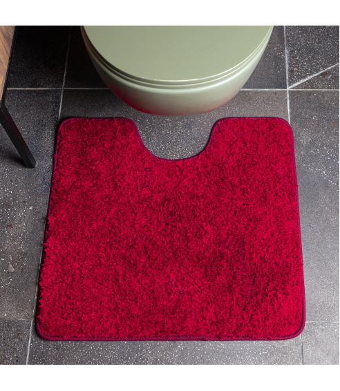 Toilet mat “Crimson”. Bath mats