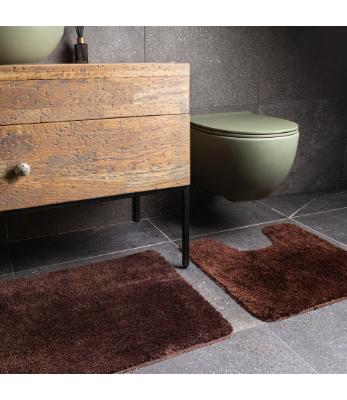 Toilet mat “Brunette”. Bath mats