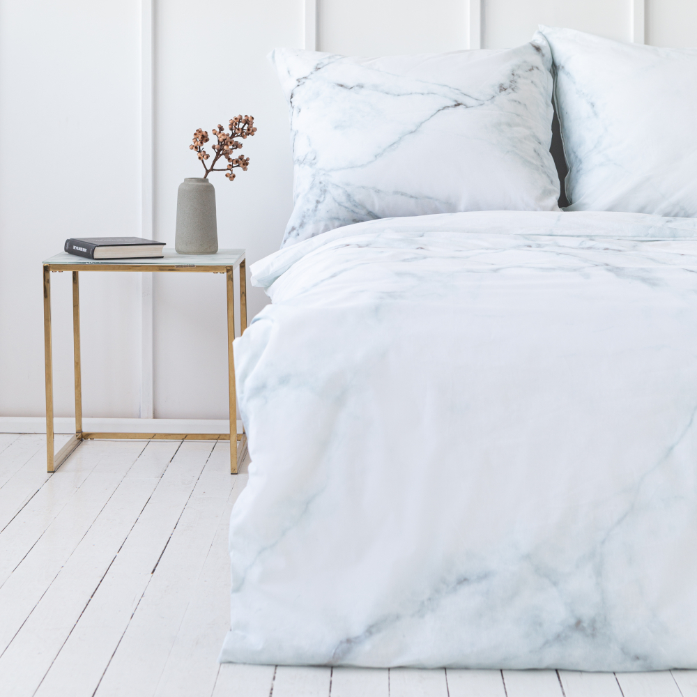 Bedding Set „Marble“. Cotton bedding sets, 160x200 cm