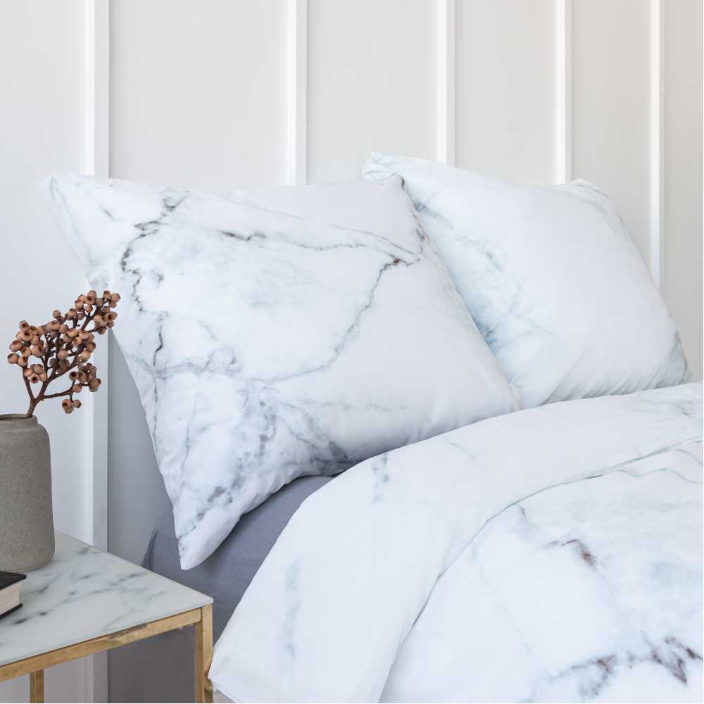 Bedding Set „Marble“. Cotton bedding sets, 160x200 cm