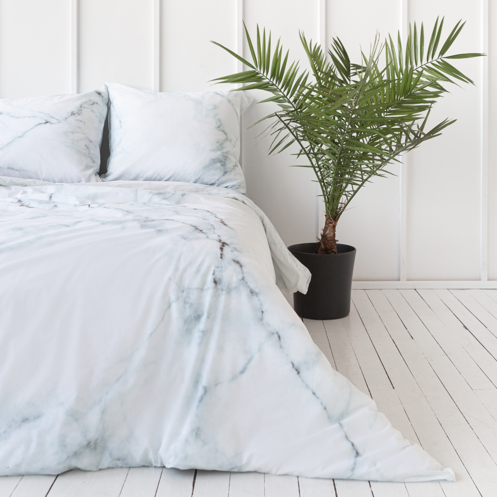 Bedding Set „Marble“. Cotton bedding sets, 160x200 cm