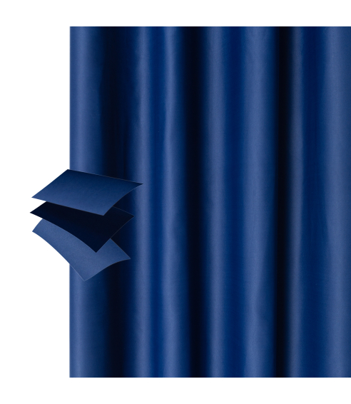 Naktinės užuolaidos „Navy blue“