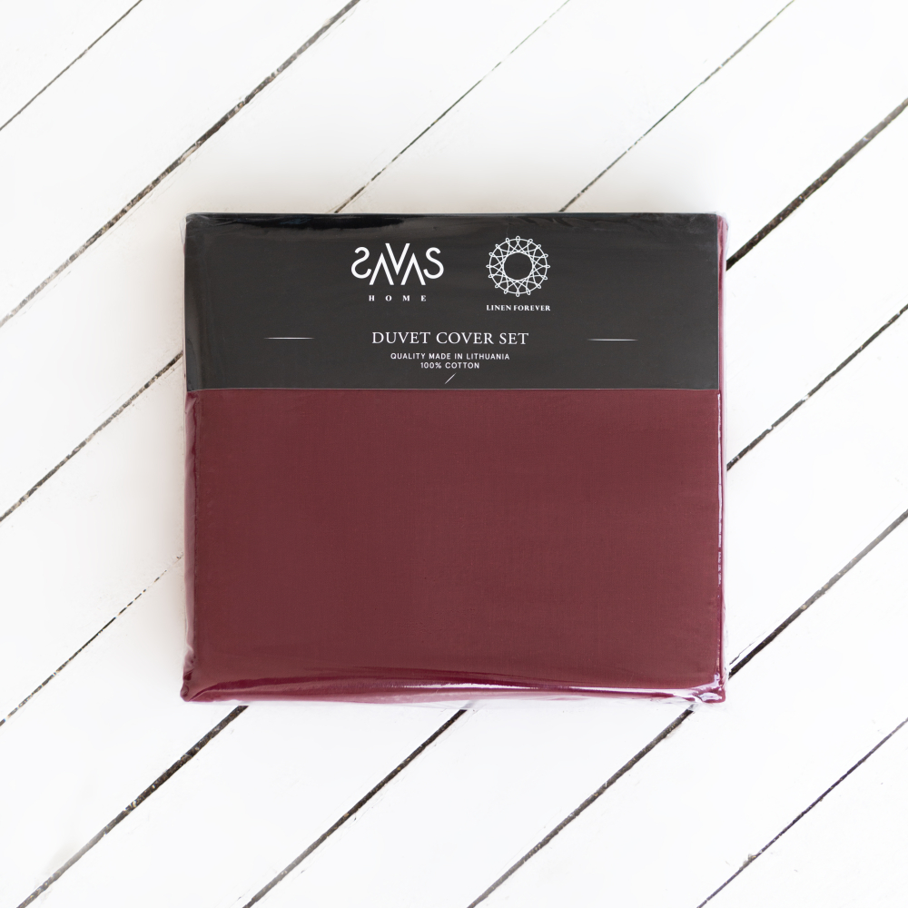 Beddging Set „Ruby“. Red bedding sets, 140x200 cm