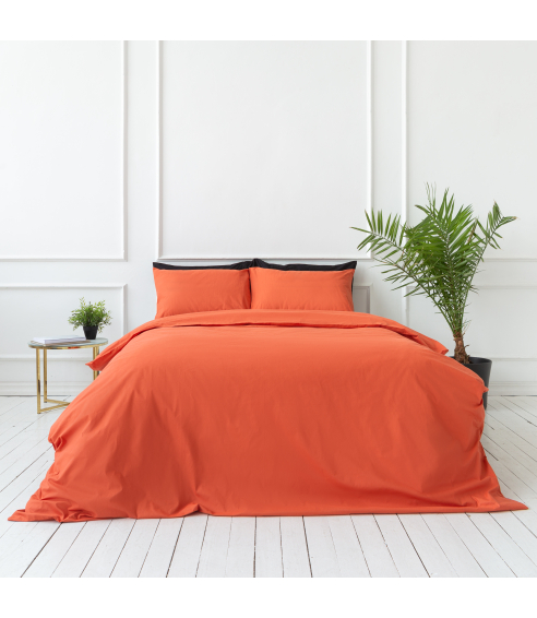 Bedding Set „Orange rust“. Cotton bedding sets