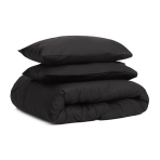 Bedding Set „Anthracite“. Bedding sets 155x200, 140x200 cm, 150x200 cm, 160x200 cm, 180x200 cm, 200x200 cm, 200x220 cm, 220x240 cm. Solid black bedding set