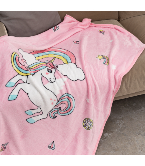 Kids’ blanket „Unicorn“. Kids bedding