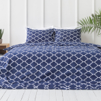 Bedding Set „Morocco dark blue“. Blue bedding sets, 140x200 cm