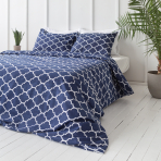 Bedding Set „Morocco dark blue“. Blue bedding sets, 140x200 cm