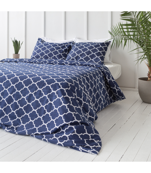 Bedding Set „Morocco dark blue“. Cotton bedding sets
