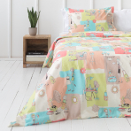 Children’s Bedding Set „Blonde“. Orange bedding sets, 140x200 cm