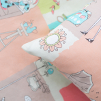 Children’s Bedding Set „Blonde“. Orange bedding sets, 140x200 cm