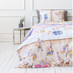 Children’s Bedding Set „Shopping”. Patterned bedding sets, 140x200 cm, 160x200 cm