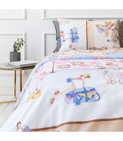 Children’s Bedding Set „Shopping”. Cotton bedding sets