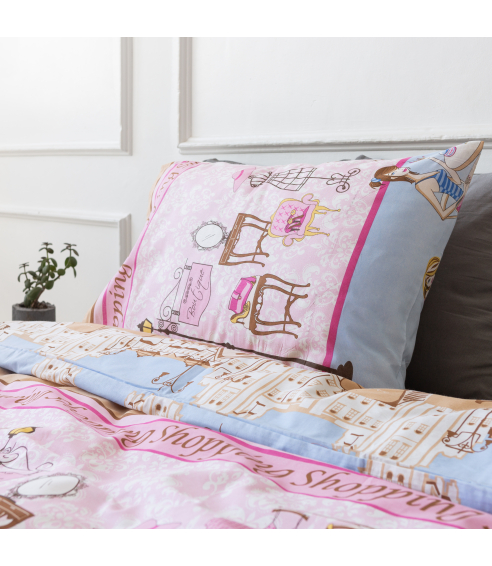 Children’s Bedding Set „Shopping”. Cotton bedding sets