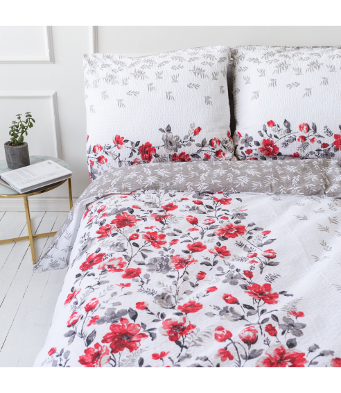 Cotton seersucker bedding set „Maki“. Cotton bedding sets