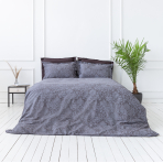 Premium Sateen Bedding Set „Cacao light“. Patterned bedding sets, 140x200 cm, 200x200 cm, 200x220 cm