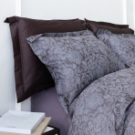 Premium Sateen Bedding Set „Cacao light“. Patterned bedding sets, 140x200 cm, 200x200 cm, 200x220 cm