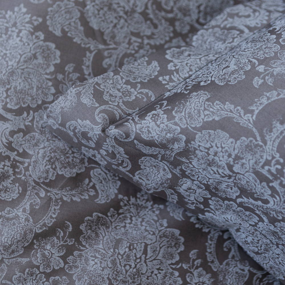 Premium Sateen Bedding Set „Cacao light“. Patterned bedding sets, 140x200 cm, 200x200 cm, 200x220 cm