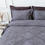 Premium Sateen Bedding Set „Cacao light“. Patterned bedding sets, 140x200 cm, 200x200 cm, 200x220 cm