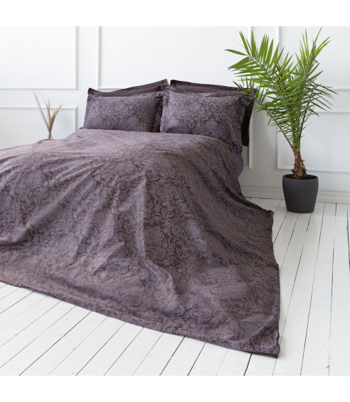Premium Sateen Bedding Set „Cacao“. Satin bedding sets