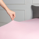 Jersey fitted sheet “Lavender”. Fitted sheets 160x200, 140x200 cm, 160x200 cm, 180x200 cm. Stylish light purple fitted sheet for any interior style.