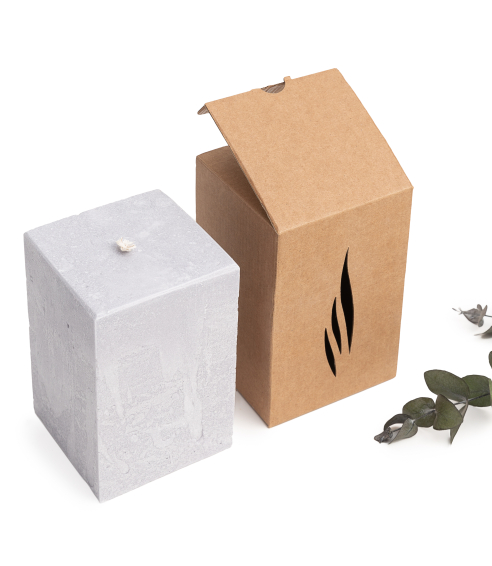 Handmade square candle “Lava”, 1 piece.. Candles