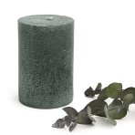 Handmade round candle “Emerald”, 1 piece.