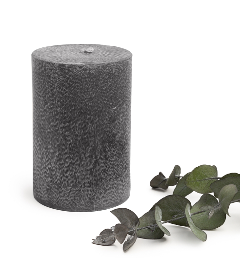 Handmade round candle “Onyx”, 1 piece. Candles