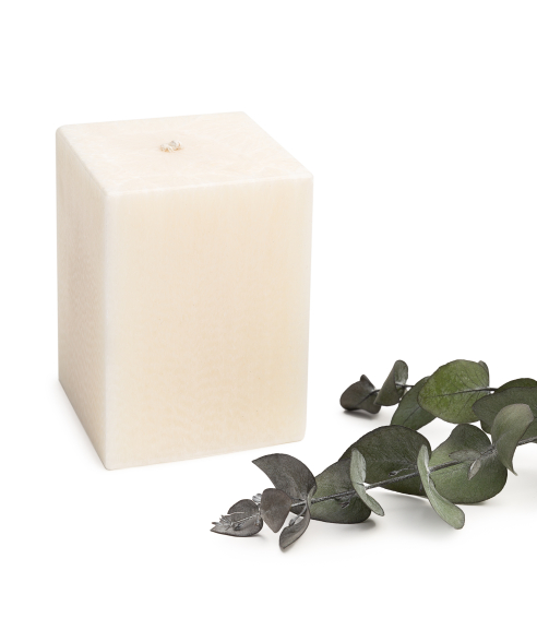 Handmade square candle “Frost”, 1 piece.. Candles