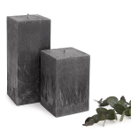 Handmade square candle “Onyx”, 1 piece.