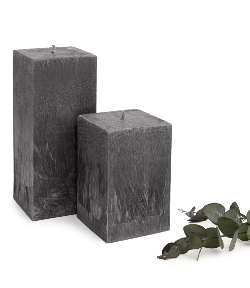 Handmade square candle “Onyx”, 1 piece.. Candles