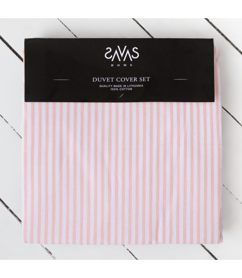 Bedding Set „Rose stripes“. Cotton bedding sets