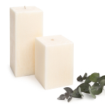 Handmade square candle “Frost”, 1 piece.