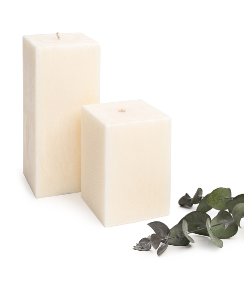 Handmade square candle “Frost”, 1 piece.. Candles