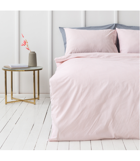 Bedding Set „Rose stripes“. Cotton bedding sets
