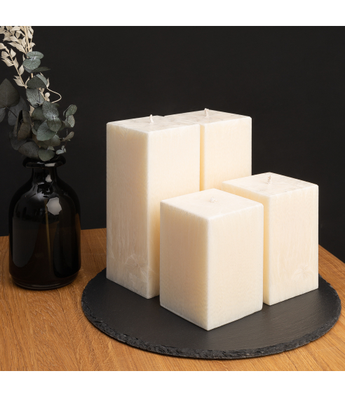 Handmade square candle “Frost”, 1 piece.. Candles