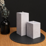 Handmade square candle “Lava”, 1 piece.