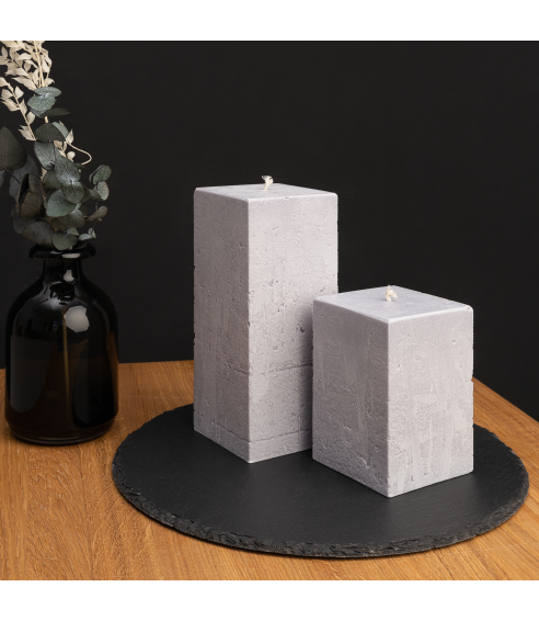 Handmade square candle “Lava”, 1 piece.. Candles