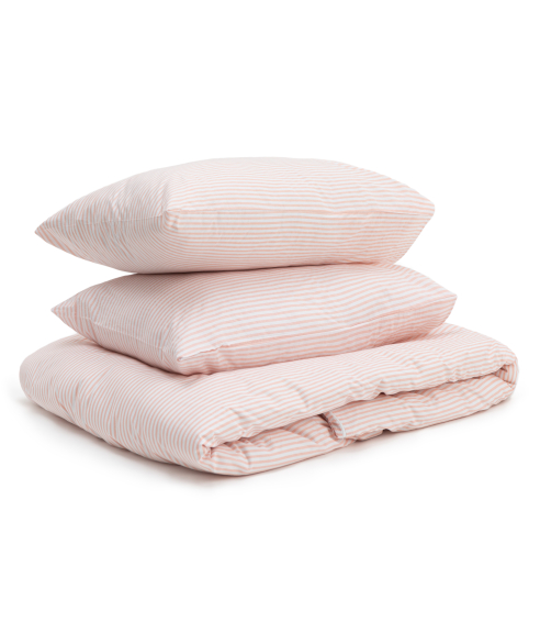 Bedding Set „Rose stripes“. Cotton bedding sets